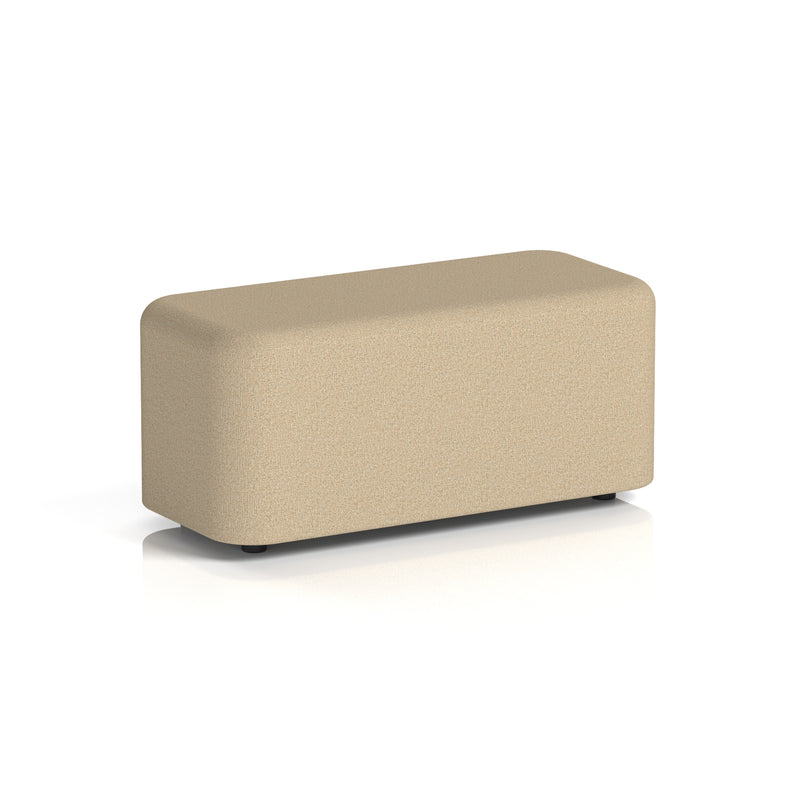Harlestone Rectangular Stool in Single Tone - Small Rectangular Main Line Flax - Upminster - Homesplex