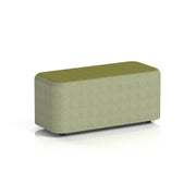 Harlestone Rectangular Stool in Two Tone - Small Rectangular Rivet - Burnish Body Olive Top - Homesplex