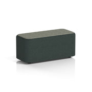 Harlestone Rectangular Stool in Two Tone - Small Rectangular Rivet - Charcoal Body Vitreous Top - Homesplex