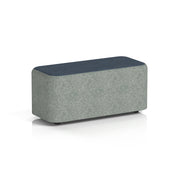 Harlestone Rectangular Stool in Two Tone - Small Rectangular Rivet - Prime Body Crucible Top - Homesplex