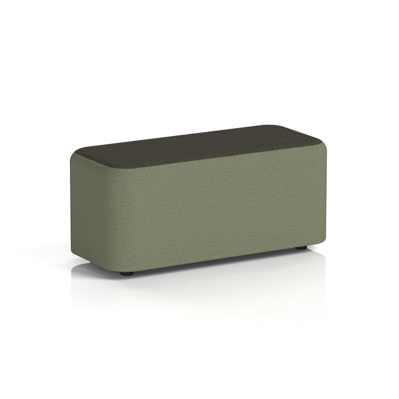 Harlestone Rectangular Stool in Two Tone - Small Rectangular Main Line Flax - Monument Body Temple Top - Homesplex