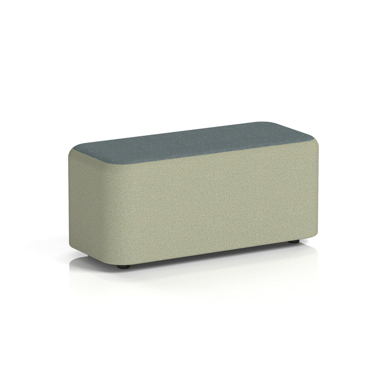 Harlestone Rectangular Stool in Two Tone - Small Rectangular Main Line Flax - Newbury Body Westminster Top - Homesplex