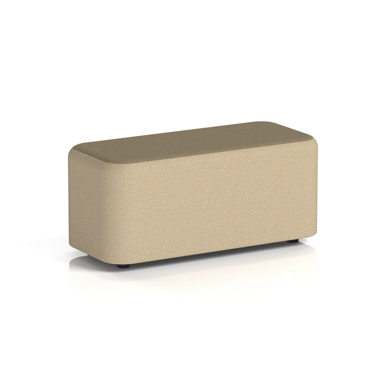 Harlestone Rectangular Stool in Two Tone - Small Rectangular Main Line Flax - Upminster Body Bank Top - Homesplex