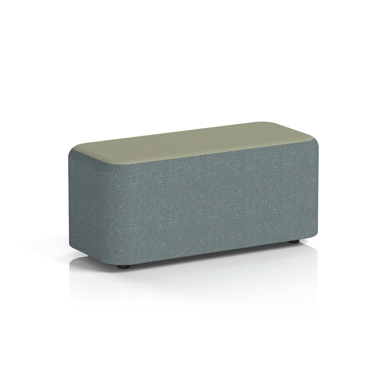 Harlestone Rectangular Stool in Two Tone - Small Rectangular Main Line Flax - Westminster Body Newbury Top - Homesplex