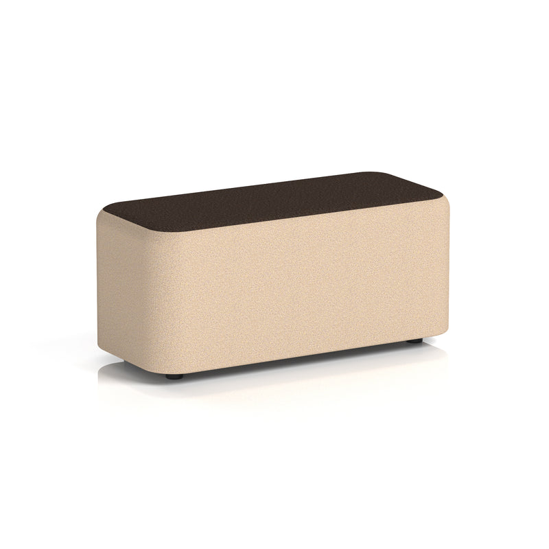 Harlestone Rectangular Stool in Two Tone - Small Rectangular Synergy - Affix Body Wed Top - Homesplex