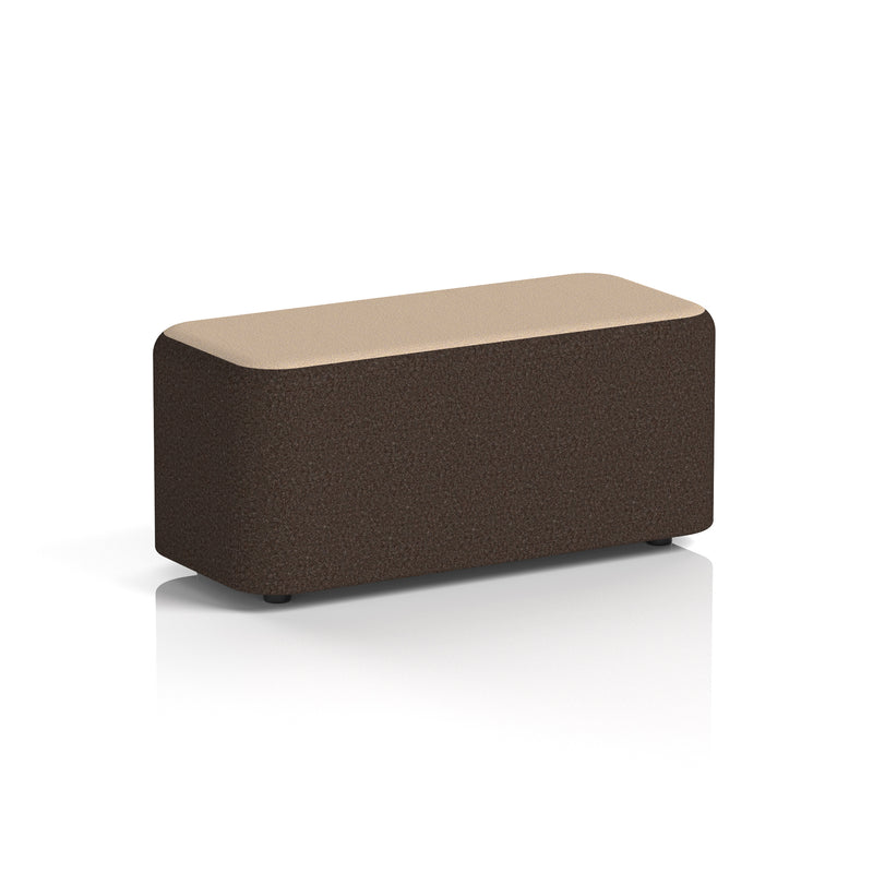 Harlestone Rectangular Stool in Two Tone - Small Rectangular Synergy - Wed Body Affix Top - Homesplex