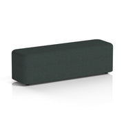 Harlestone Rectangular Stool in Single Tone - Large Rectangular Rivet - Charcoal - Homesplex