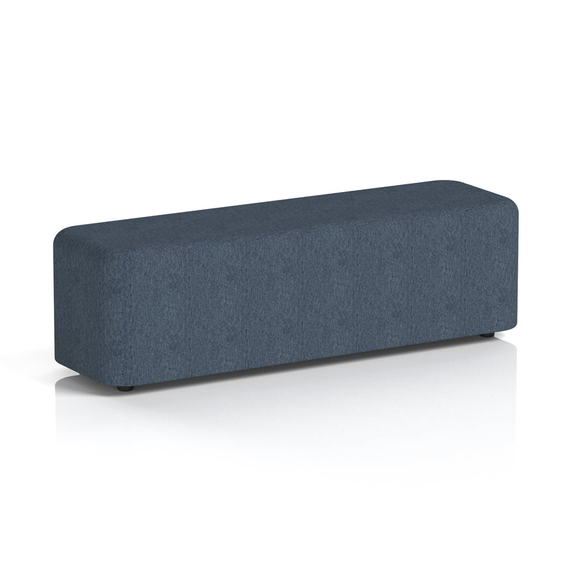 Harlestone Rectangular Stool in Single Tone - Large Rectangular Rivet - Crucible - Homesplex