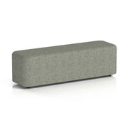Harlestone Rectangular Stool in Single Tone - Large Rectangular Rivet - Vitreous - Homesplex