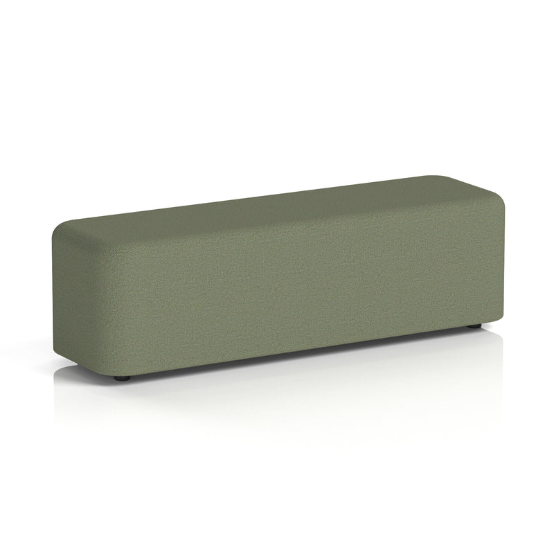Harlestone Rectangular Stool in Single Tone - Large Rectangular Main Line Flax - Monument - Homesplex