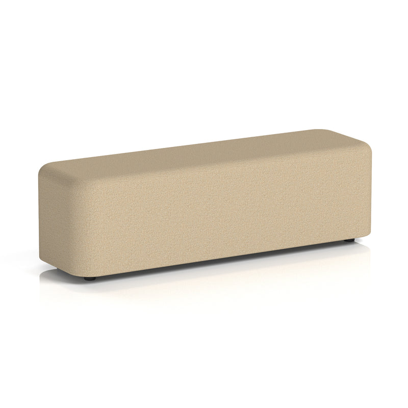 Harlestone Rectangular Stool in Single Tone - Large Rectangular Main Line Flax - Upminster - Homesplex