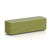 Harlestone Rectangular Stool in Two Tone - Large Rectangular Rivet - Olive Body Burnish Top - Homesplex