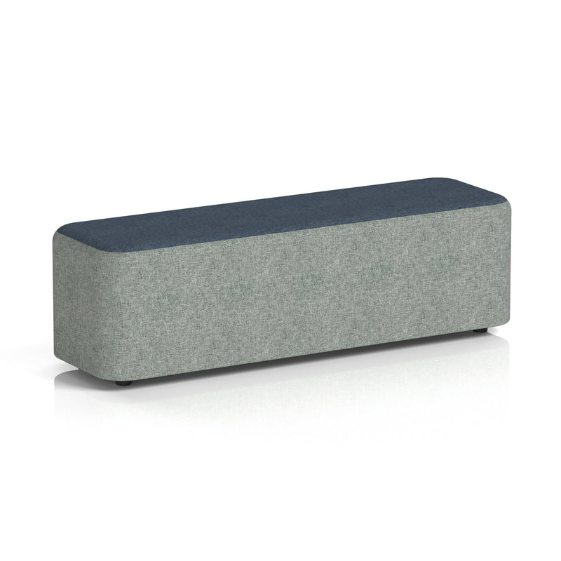 Harlestone Rectangular Stool in Two Tone - Large Rectangular Rivet - Prime Body Crucible Top - Homesplex