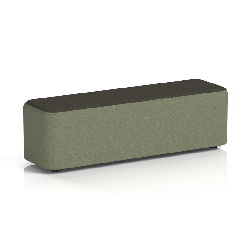 Harlestone Rectangular Stool in Two Tone - Large Rectangular Main Line Flax - Monument Body Temple Top - Homesplex