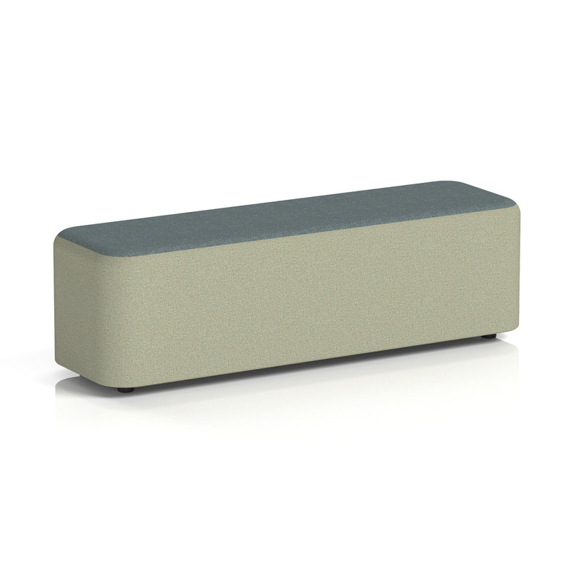 Harlestone Rectangular Stool in Two Tone - Large Rectangular Main Line Flax - Newbury Body Westminster Top - Homesplex