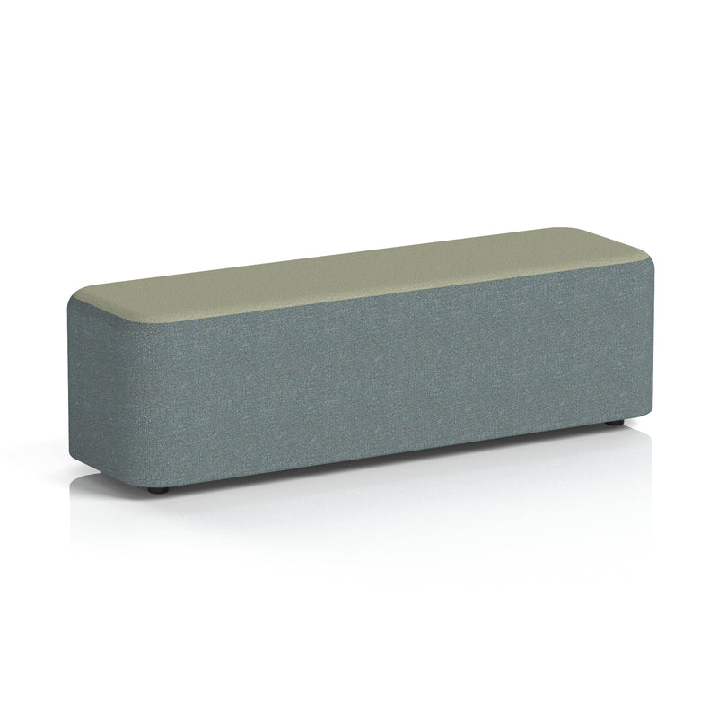 Harlestone Rectangular Stool in Two Tone - Large Rectangular Main Line Flax - Westminster Body Newbury Top - Homesplex