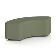 Harlestone Curved Stool in Single Tone - 90 Degree Main Line Flax - Monument - Homesplex
