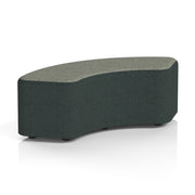 Harlestone Curved Stool in Two Tone - 90 Degree Rivet - Charcoal Body Vitreous Top - Homesplex