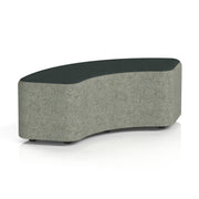 Harlestone Curved Stool in Two Tone - 90 Degree Rivet - Vitreous Body Charcoal Top - Homesplex