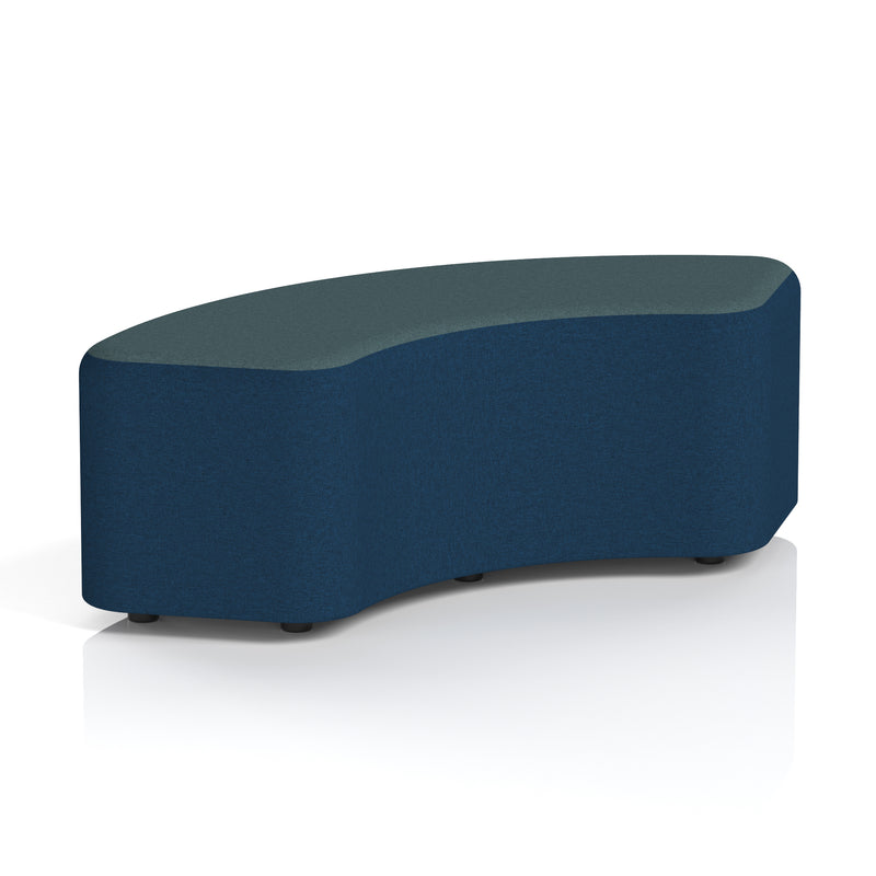 Harlestone Curved Stool in Two Tone - 90 Degree X2 - Calculus Body Polygon Top - Homesplex