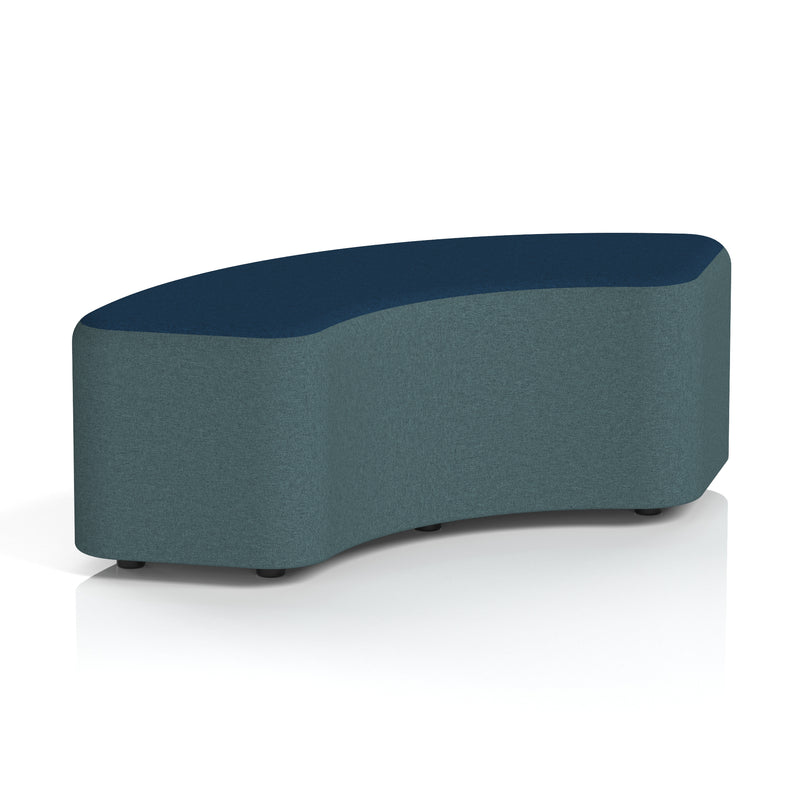 Harlestone Curved Stool in Two Tone - 90 Degree X2 - Polygon Body Calculus Top - Homesplex