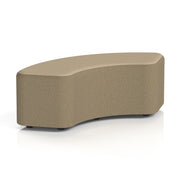 Harlestone Curved Stool in Two Tone - 90 Degree Main Line Flax - Bank Body Upminster Top - Homesplex