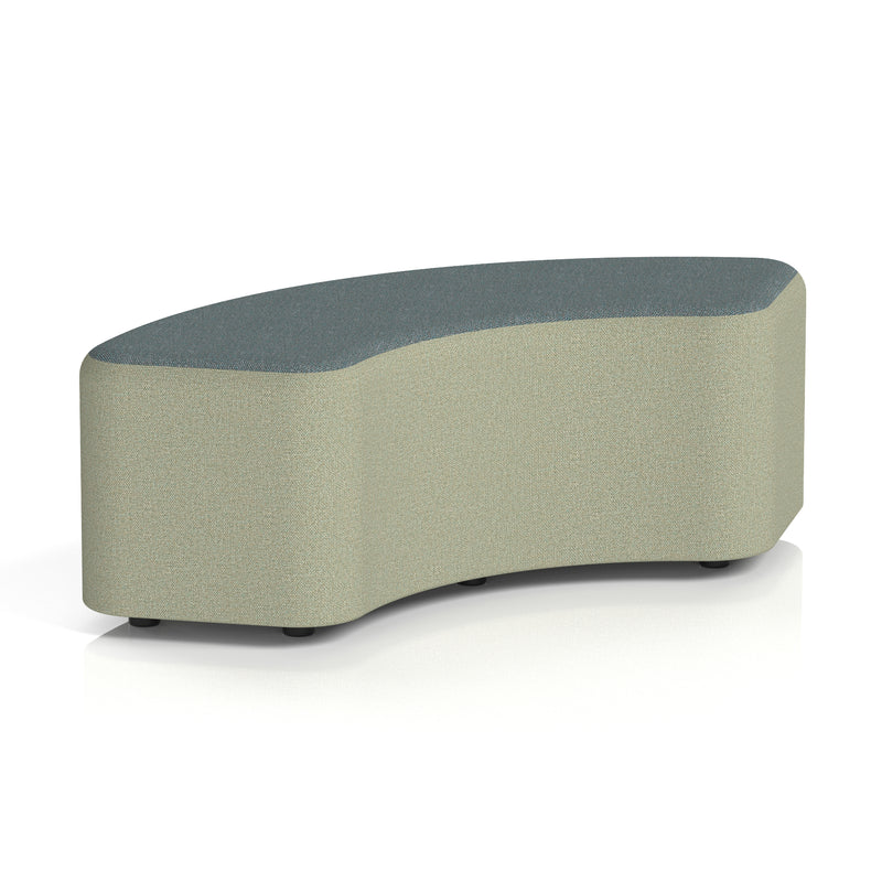 Harlestone Curved Stool in Two Tone - 90 Degree Main Line Flax - Newbury Body Westminster Top - Homesplex