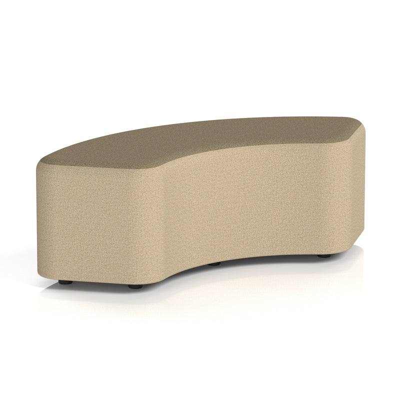 Harlestone Curved Stool in Two Tone - 90 Degree Main Line Flax - Upminster Body Bank Top - Homesplex