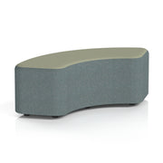 Harlestone Curved Stool in Two Tone - 90 Degree Main Line Flax - Westminster Body Newbury Top - Homesplex