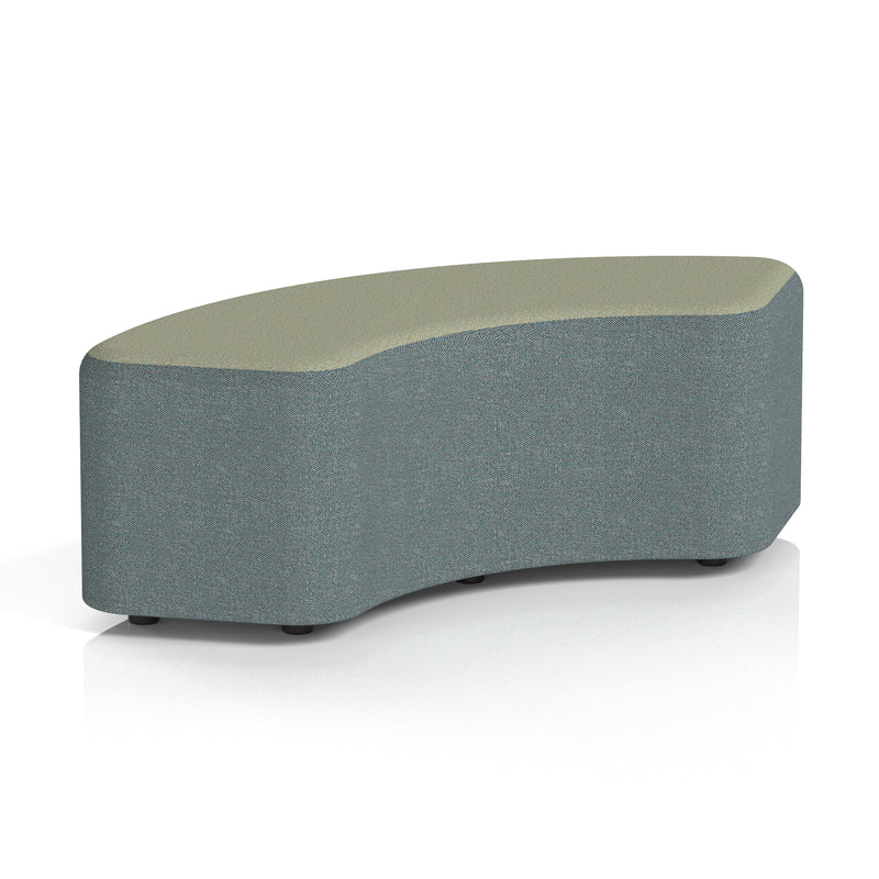 Harlestone Curved Stool in Two Tone - 90 Degree Main Line Flax - Westminster Body Newbury Top - Homesplex