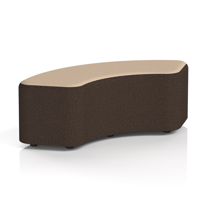 Harlestone Curved Stool in Two Tone - 90 Degree Synergy - Wed Body Affix Top - Homesplex