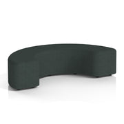 Harlestone Curved Stool in Single Tone - 180 Degree Rivet - Charcoal - Homesplex