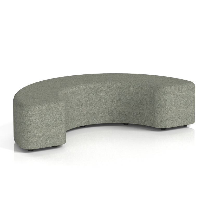 Harlestone Curved Stool in Single Tone - 180 Degree Rivet - Vitreous - Homesplex