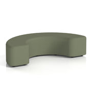 Harlestone Curved Stool in Single Tone - 180 Degree Main Line Flax - Monument - Homesplex