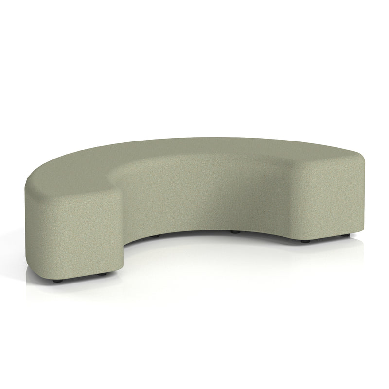 Harlestone Curved Stool in Single Tone - 180 Degree Main Line Flax - Newbury - Homesplex