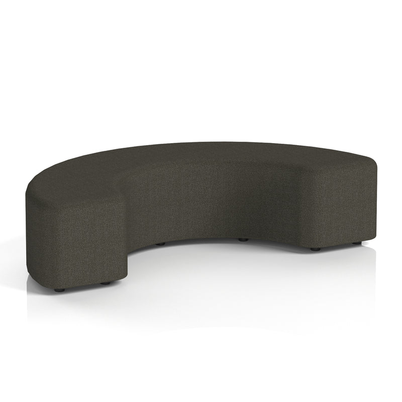 Harlestone Curved Stool in Single Tone - 180 Degree Main Line Flax - Temple - Homesplex