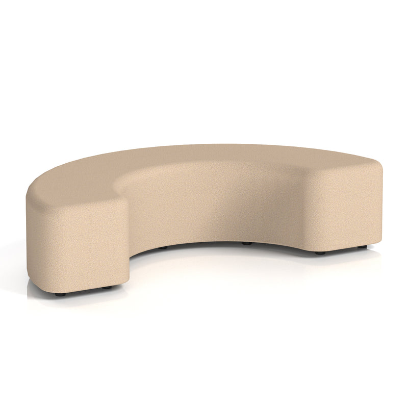 Harlestone Curved Stool in Single Tone - 180 Degree Synergy - Affix - Homesplex