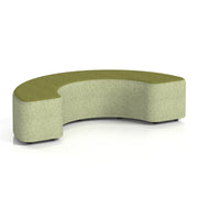 Harlestone Curved Stool in Two Tone - 180 Degree Rivet - Burnish Body Olive Top - Homesplex