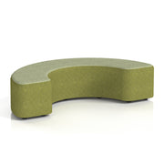 Harlestone Curved Stool in Two Tone - 180 Degree Rivet - Olive Body Burnish Top - Homesplex