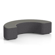 Harlestone Curved Stool in Two Tone - 180 Degree X2 - Arithmetic Body Number Top - Homesplex