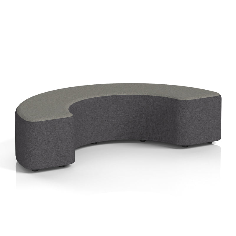 Harlestone Curved Stool in Two Tone - 180 Degree X2 - Arithmetic Body Number Top - Homesplex