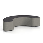 Harlestone Curved Stool in Two Tone - 180 Degree X2 - Number Body Arithmetic Top - Homesplex