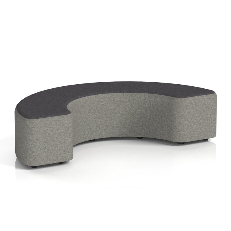 Harlestone Curved Stool in Two Tone - 180 Degree X2 - Number Body Arithmetic Top - Homesplex