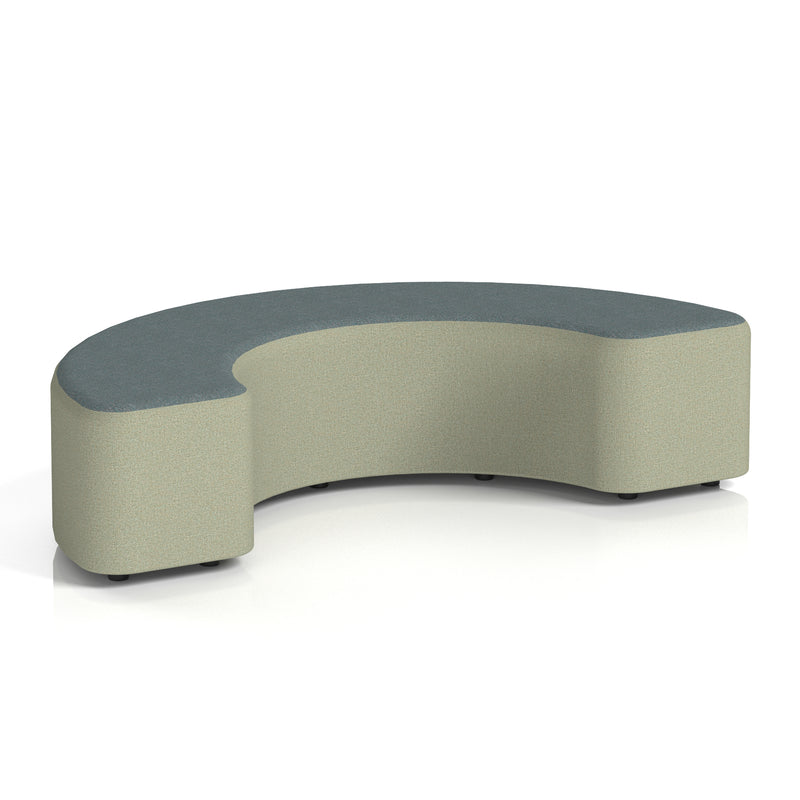 Harlestone Curved Stool in Two Tone - 180 Degree Main Line Flax - Newbury Body Westminster Top - Homesplex