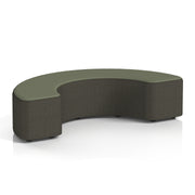 Harlestone Curved Stool in Two Tone - 180 Degree Main Line Flax - Temple Body Monument Top - Homesplex
