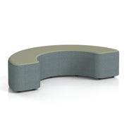 Harlestone Curved Stool in Two Tone - 180 Degree Main Line Flax - Westminster Body Newbury Top - Homesplex