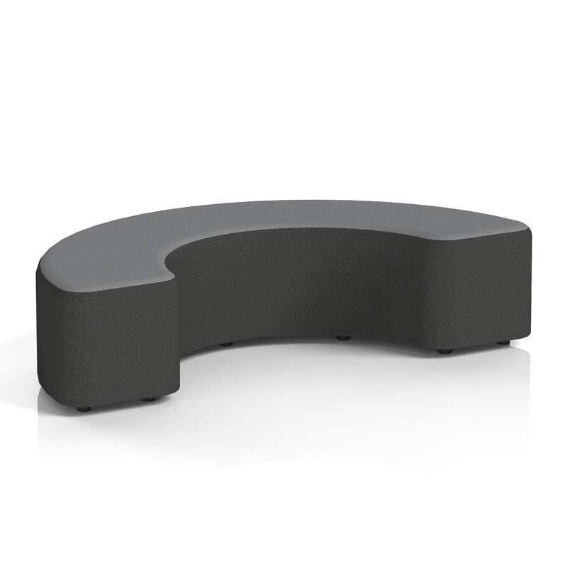Harlestone Curved Stool in Two Tone - 180 Degree Synergy - Mix Body Partner Top - Homesplex