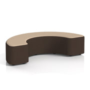 Harlestone Curved Stool in Two Tone - 180 Degree Synergy - Wed Body Affix Top - Homesplex