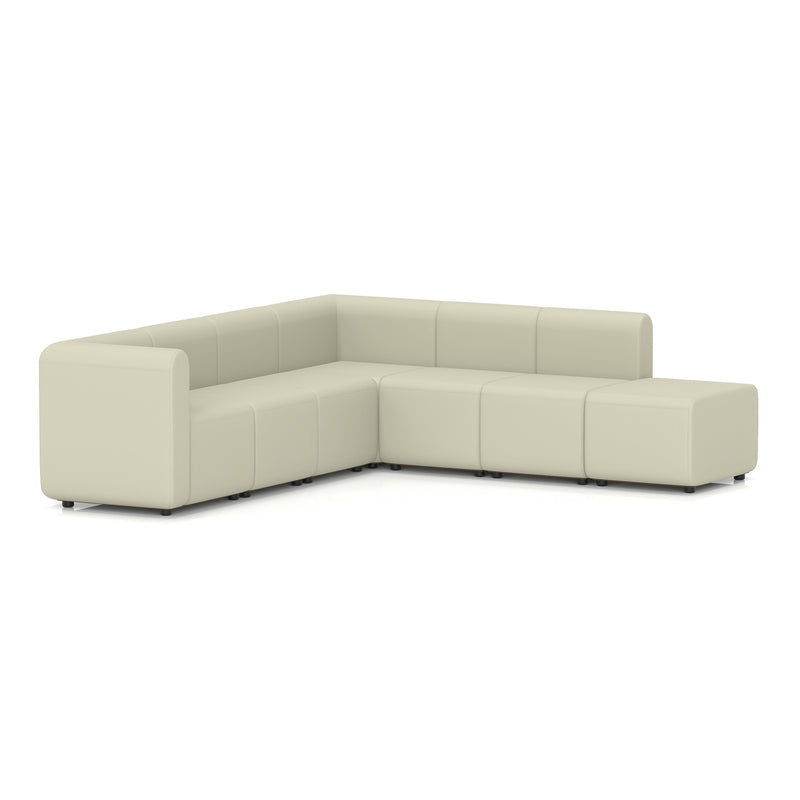 Mawsley Modular Seating Set - L-Shaped Corner Sofa - Right Arm Chaise End - Era - Futurist - Homesplex