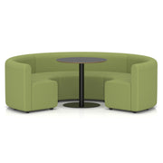 Mawsley Modular Seating Set - Circular Booth - Low Back - Black Table - Era - Endurance - Homesplex